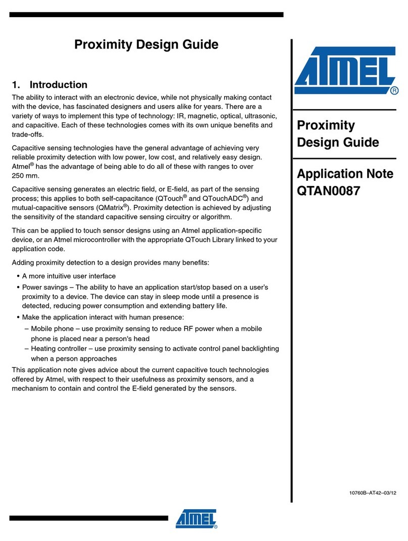Atmel QTAN0087 Installation and operating instructions Atmel QTAN0087 Installation and operating instructions