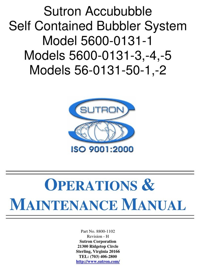 Sutron Accububble 5600-0131-1 Operation & maintenance manual Sutron Accububble 5600-0131-1 Operation & maintenance manual