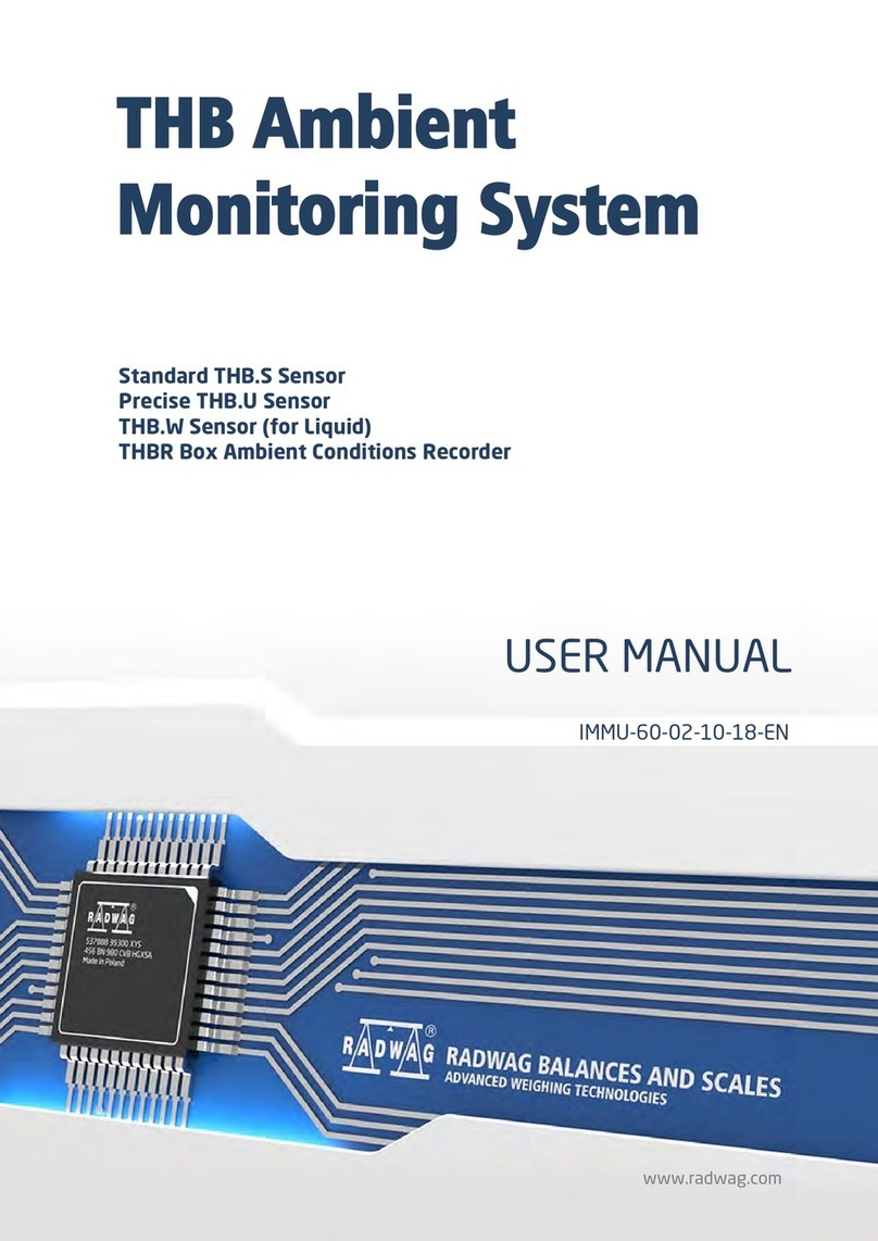 RADWAG THB Series User manual