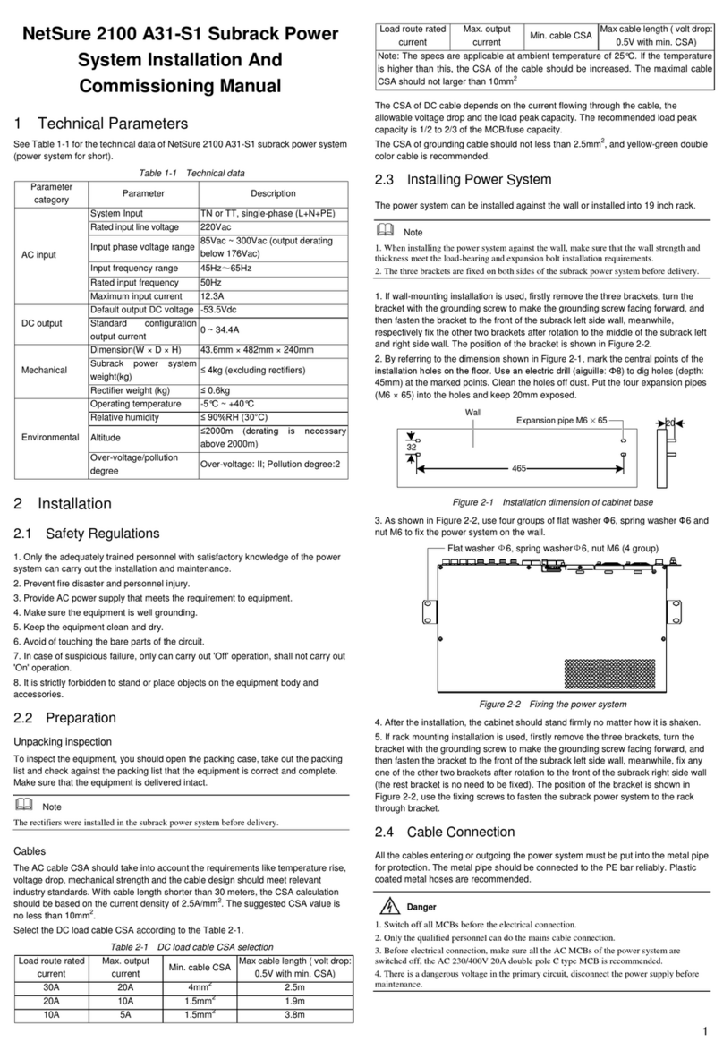 Vertiv Tech NetSure 2100 A31-S1 Guide