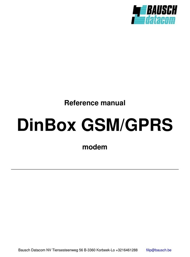 Bausch Datacom DinBox User manual
