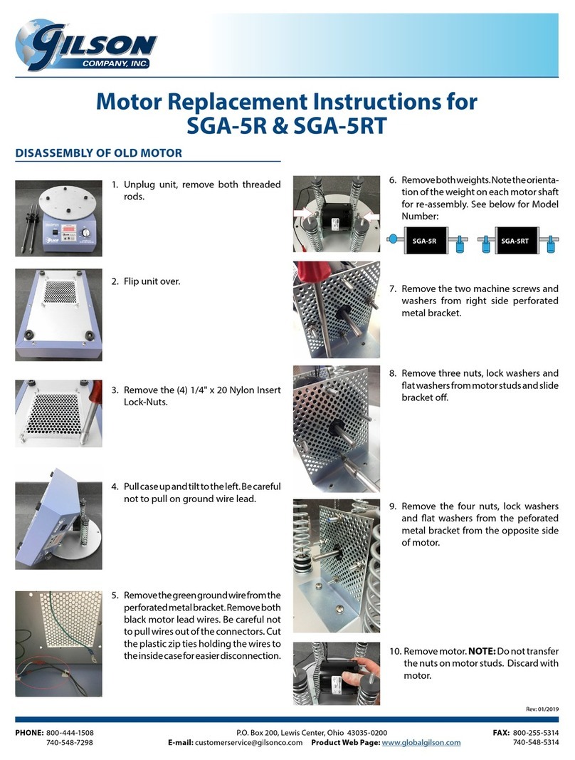 Gilson SGA-5R Service manual