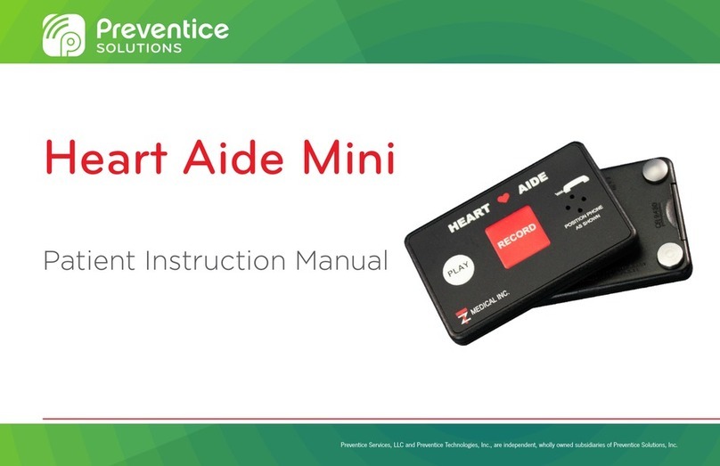 Preventice Solutions Heart Aide Mini Patient Instruction Manual