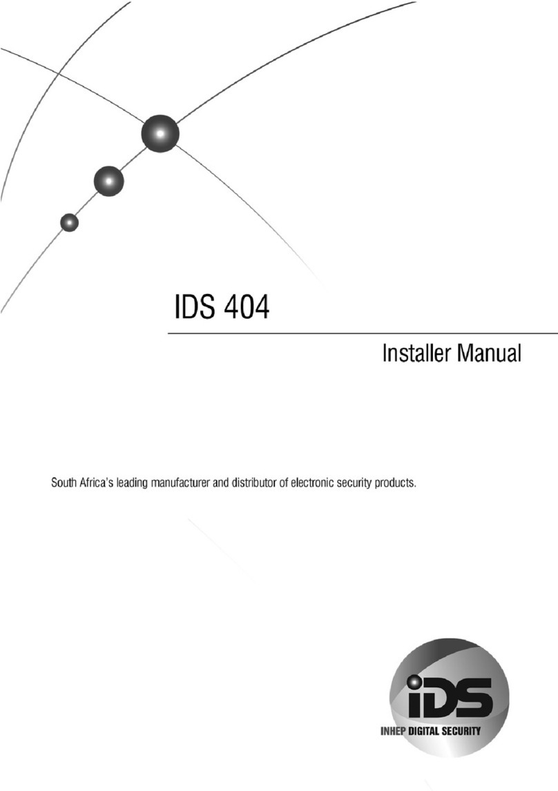 Inhep Digital Security IDS404 Installer manual Inhep Digital Security IDS404 Installer manual