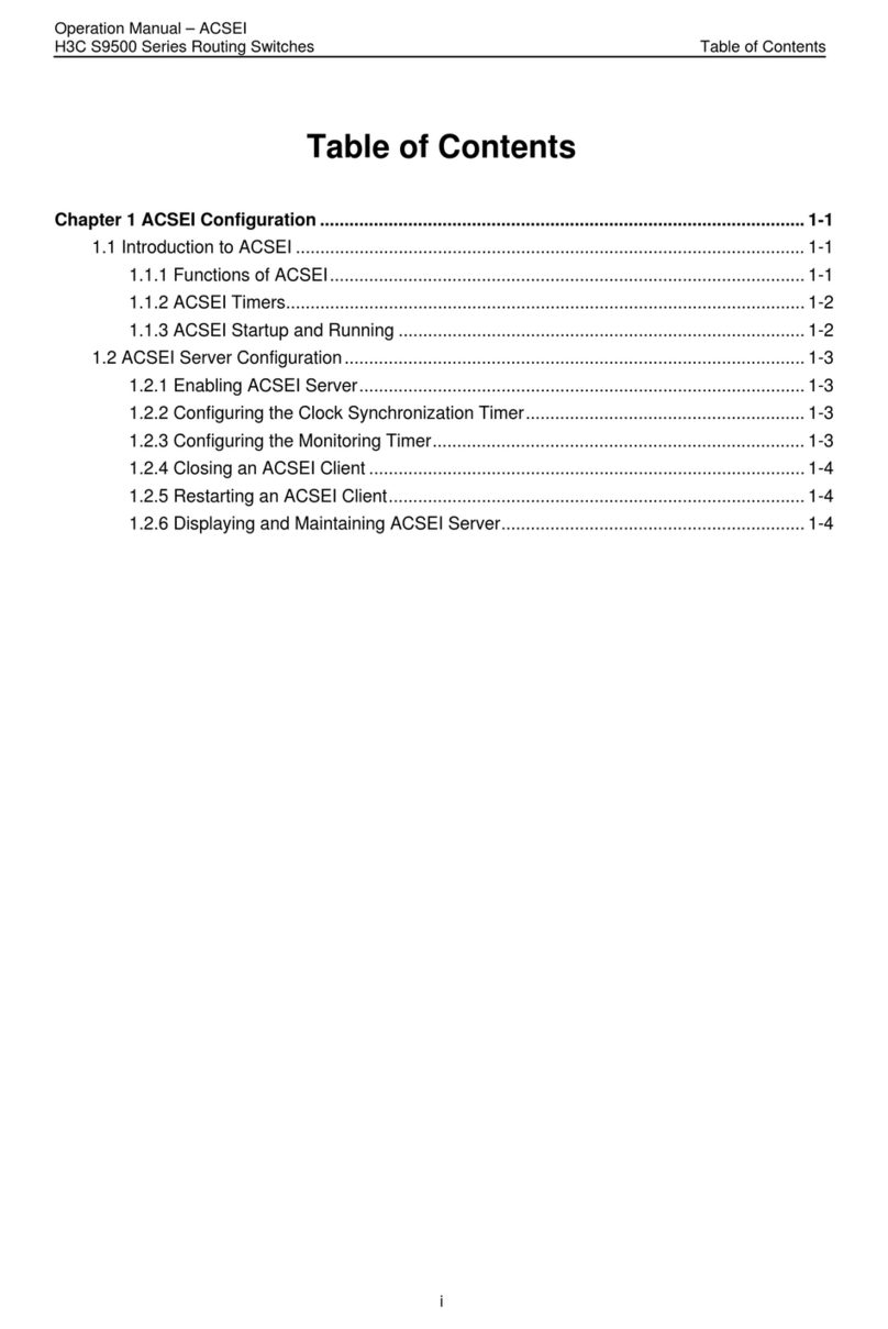H3C S9500 Series User manual H3C S9500 Series User manual