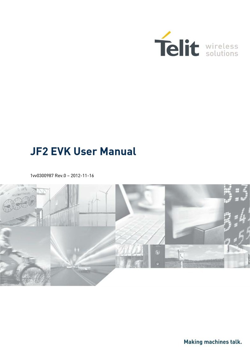 Telit Wireless Solutions JF2 EVK user manual Telit Wireless Solutions JF2 EVK user manual