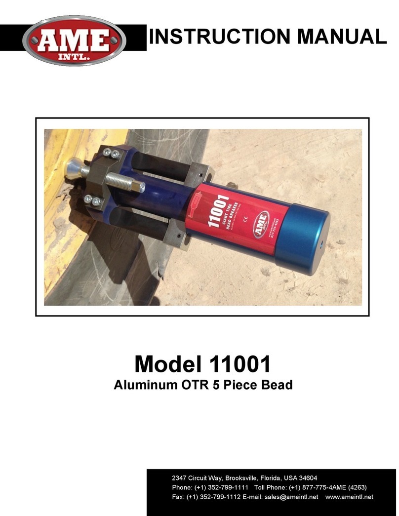AME Intl. 11001 instruction manual