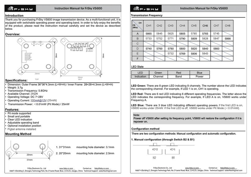 FrSky VS600 instruction manual