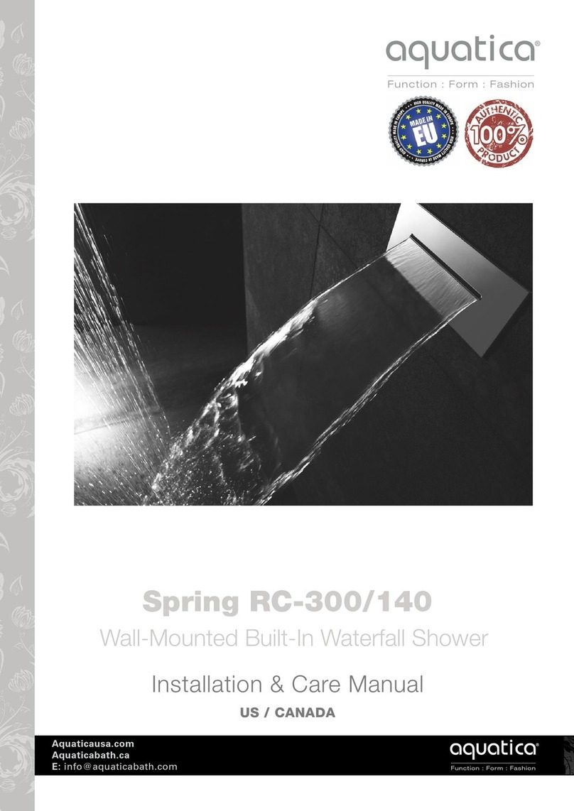 Aquatica Digital Spring RC-300/140 Installation & Care Manual