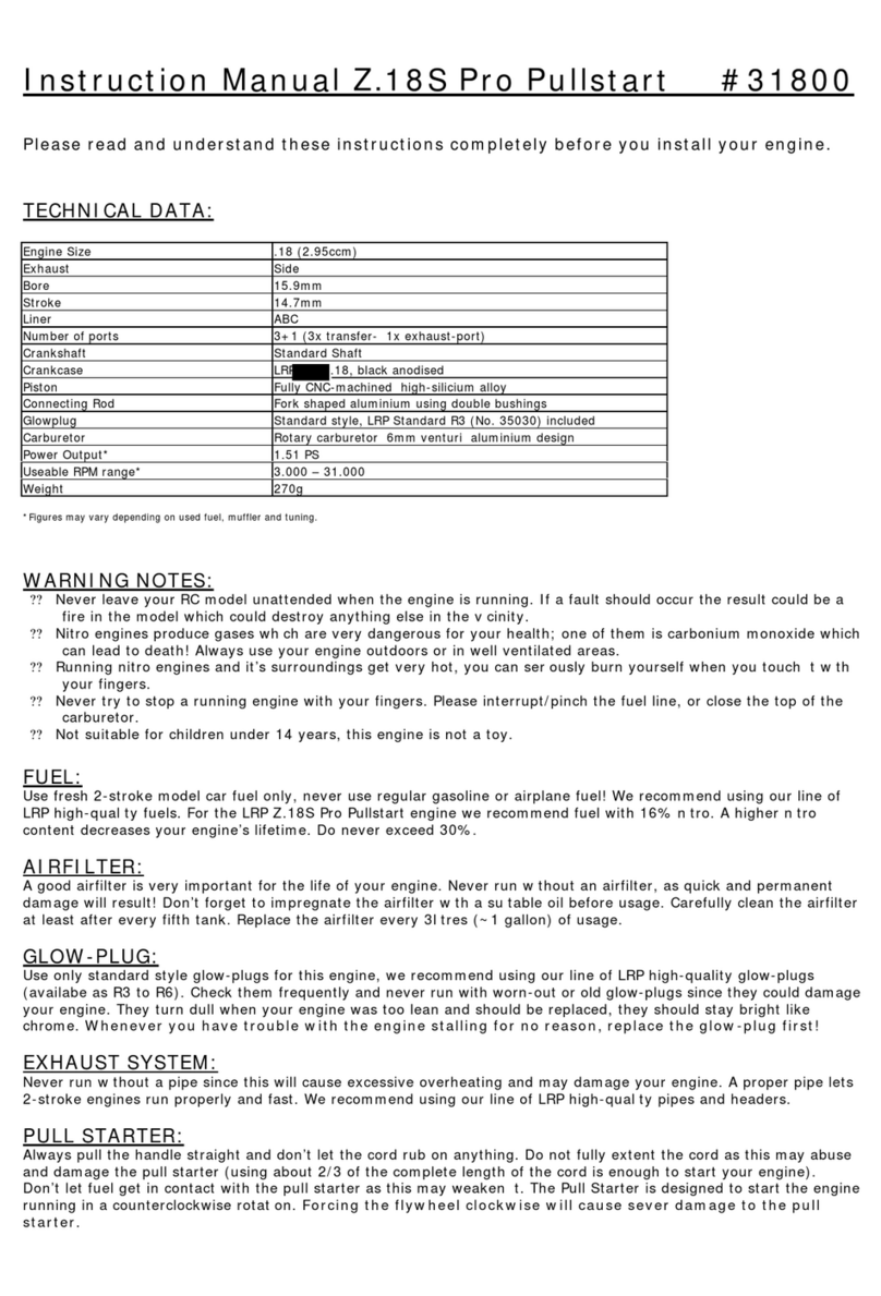 LRP Z.18S Pro Pullstart instruction manual
