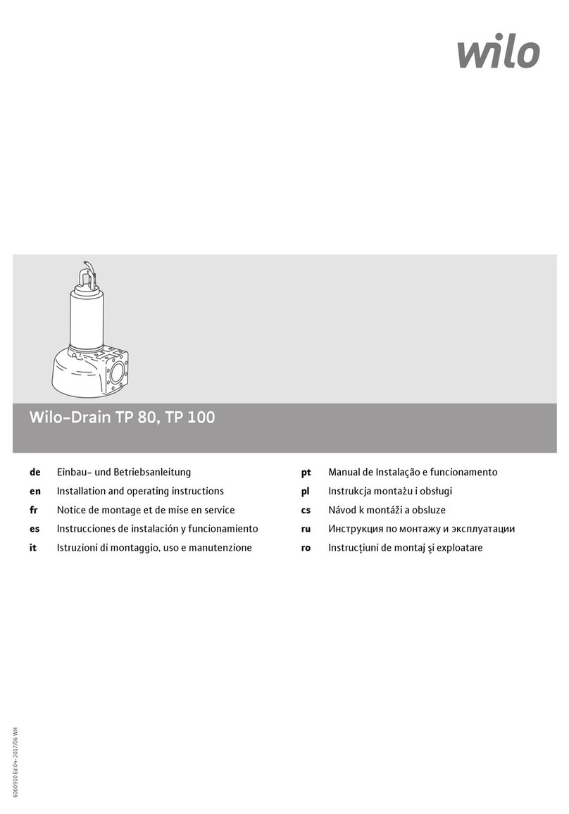 Wilo Drain TP 80 User manual