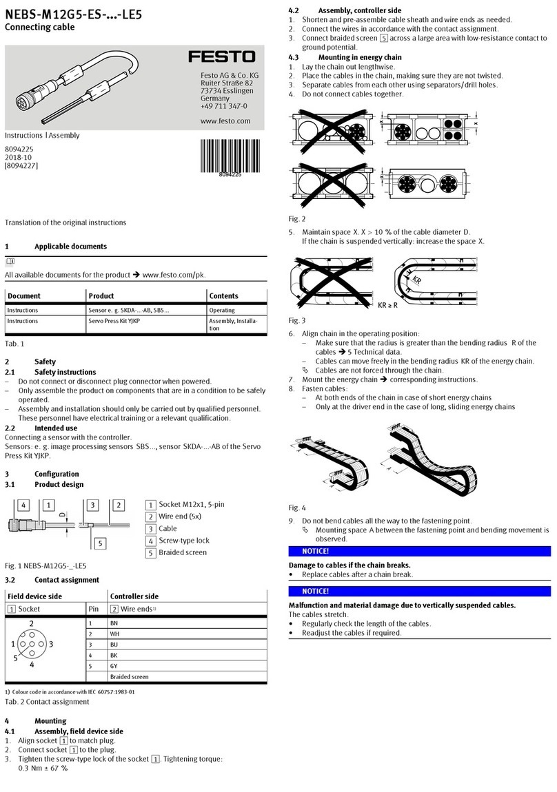 Festo NEBS-M12G5-ES LE5 Series User manual