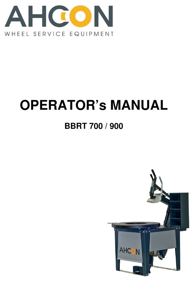 AHCON BBRT 700 Operator's manual