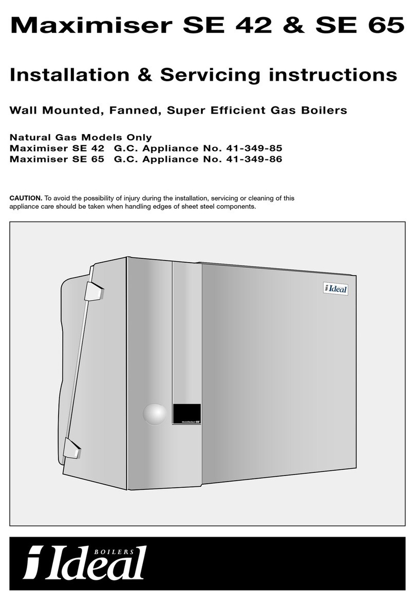 Ideal Boilers Maximiser SE 42 Installation & servicing instructions