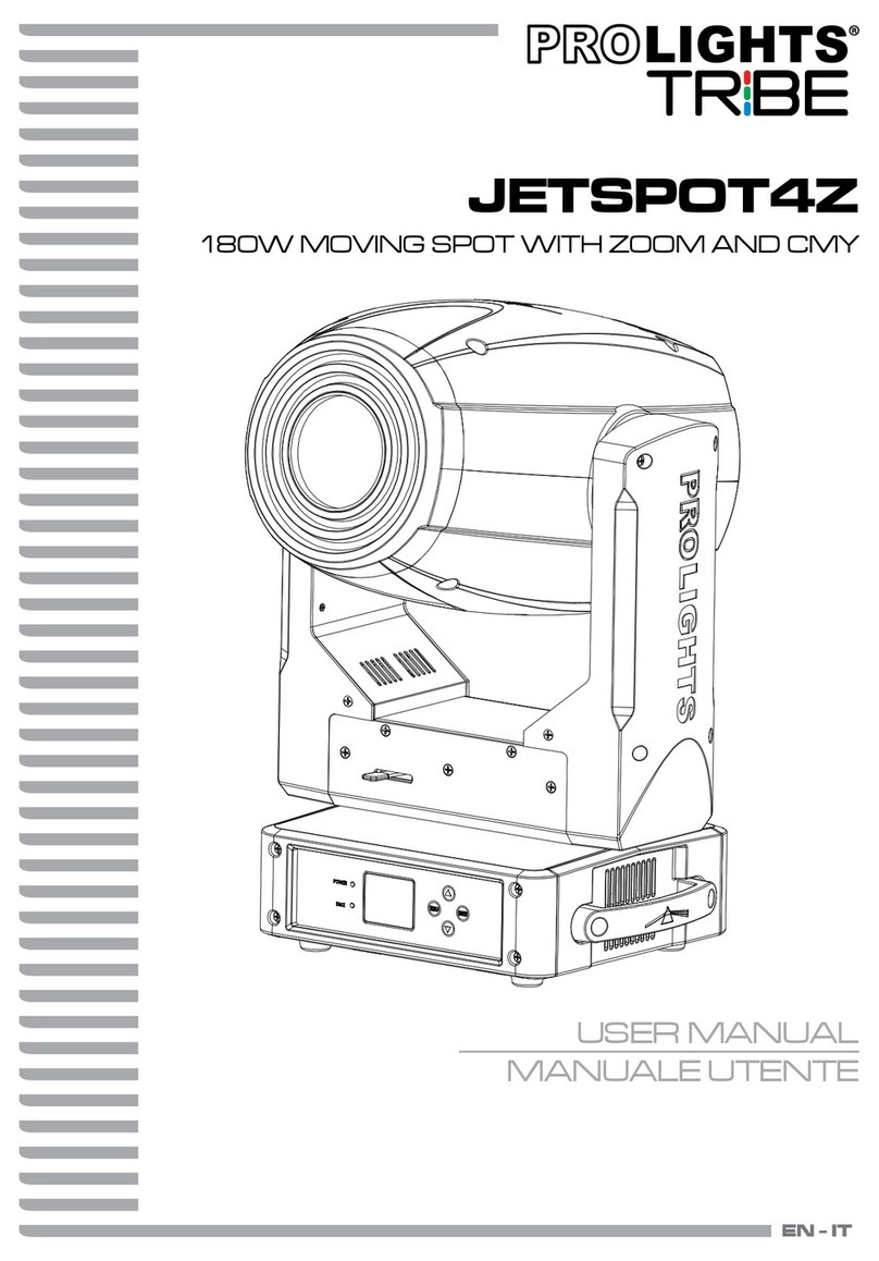 Music & Lights ProLights Tribe JETSPOT4Z user manual