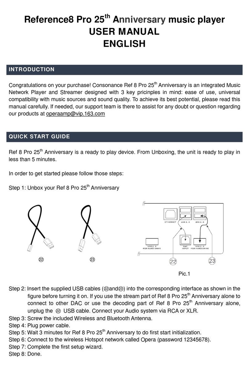 Consonance Reference8 Pro user manual