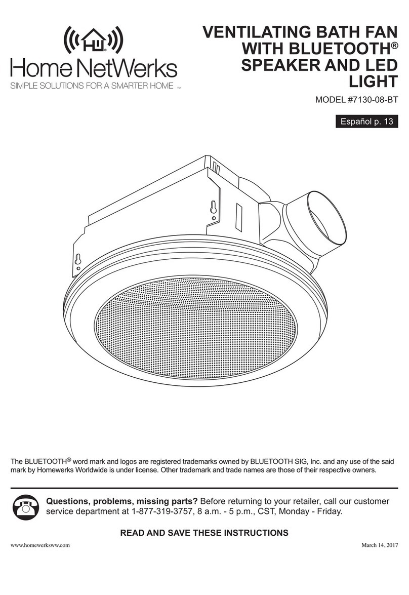 HOME NETWERKS 7130-08-BT User manual