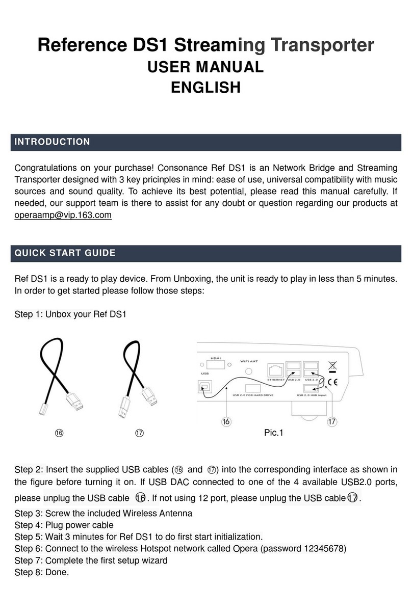 Consonance Reference DS1 user manual