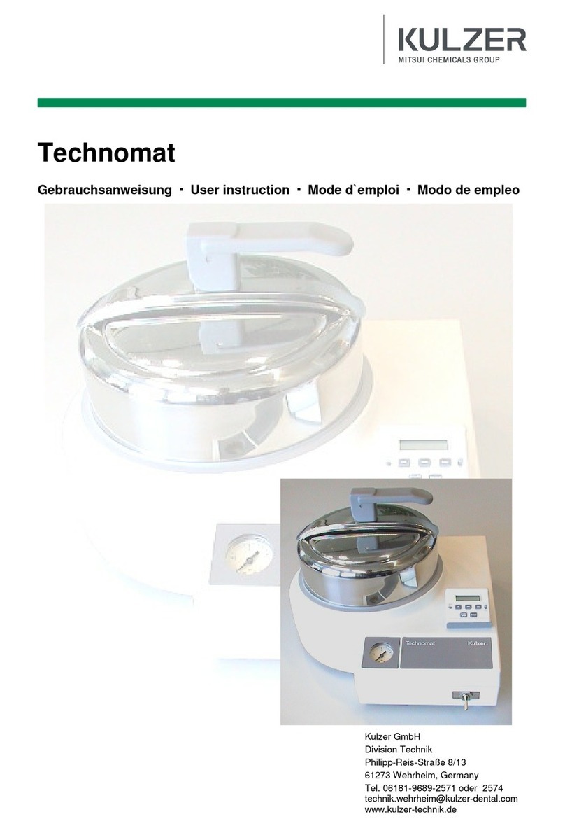 Kulzer Technomat User instruction