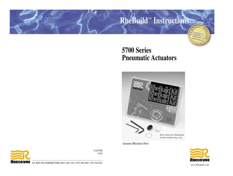 Rheodyne RheBuild 5700 Series instructions