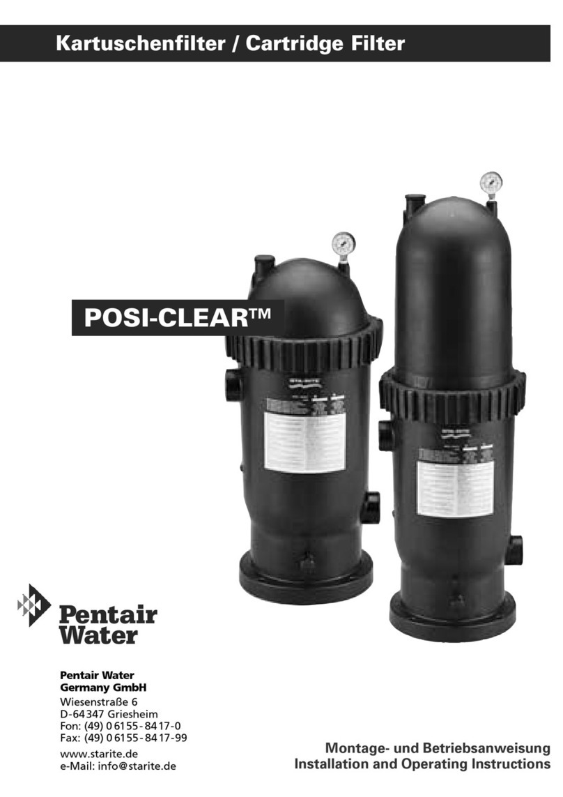 Pentair Pool Products POSI-CLEAR PXC Series User manual