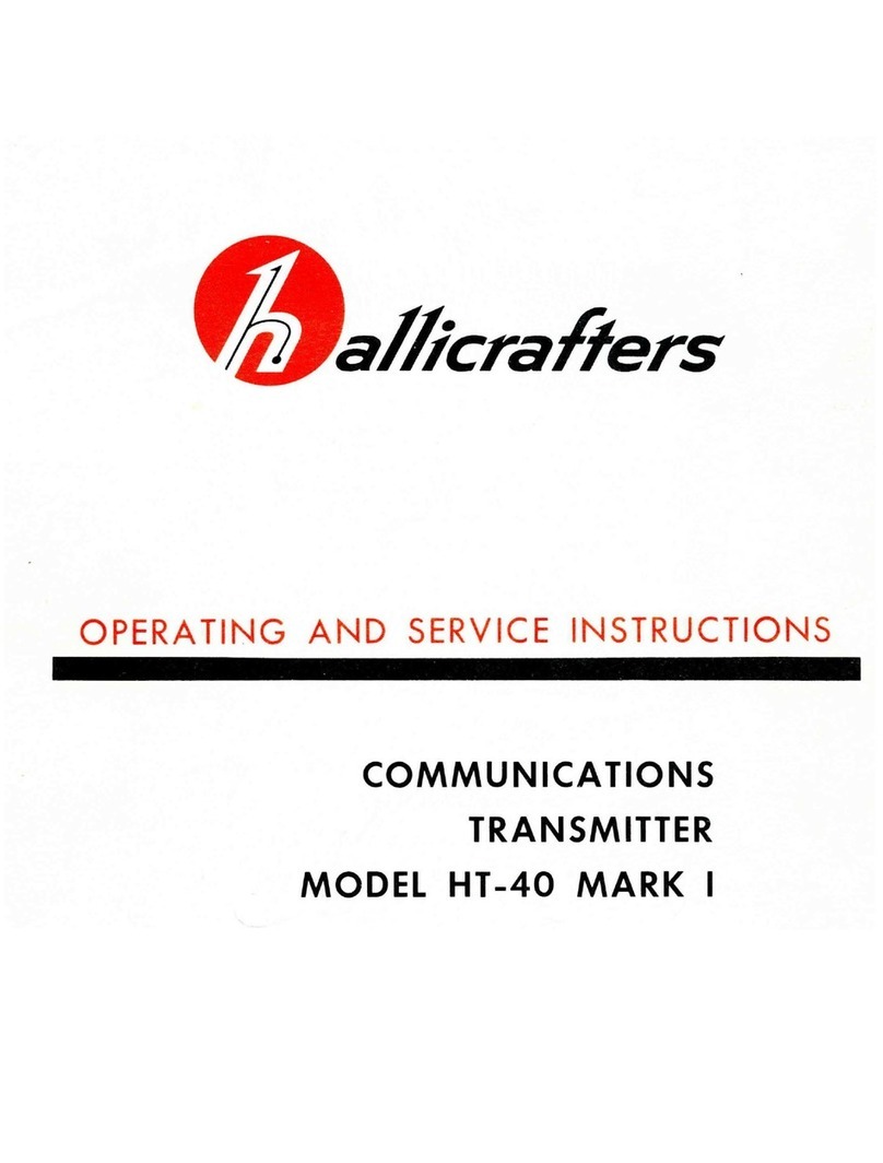Hallicrafters HT-40 MK1 Operating and service instructions Hallicrafters HT-40 MK1 Operating and service instructions
