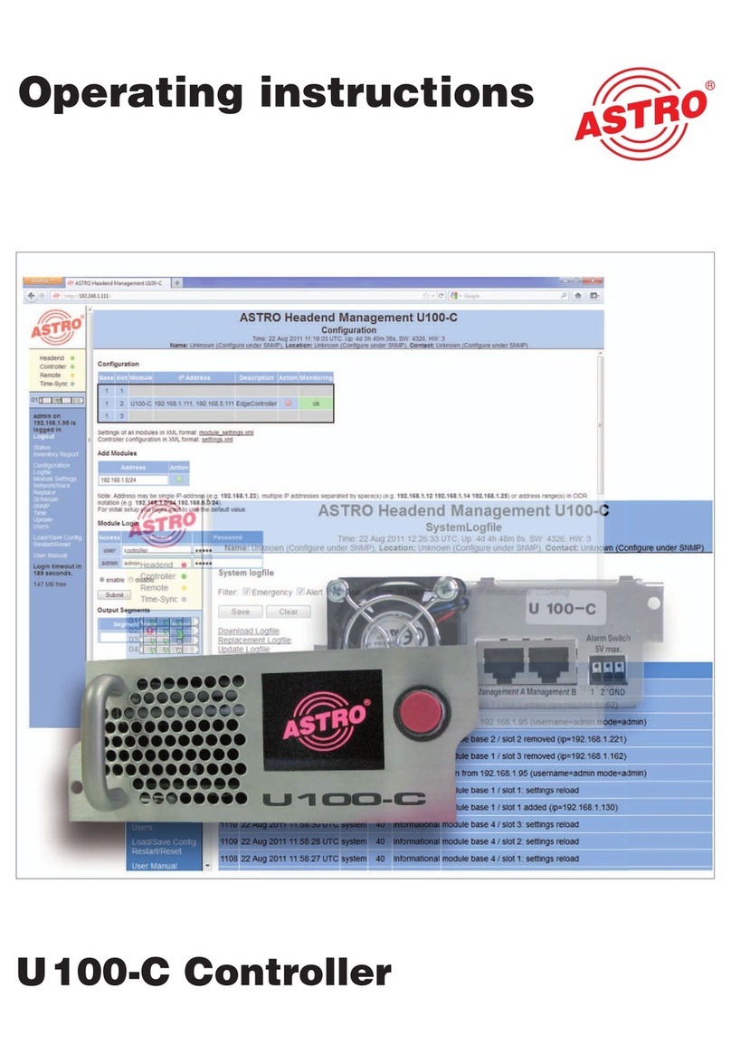 ASTRO U100-C operating instructions