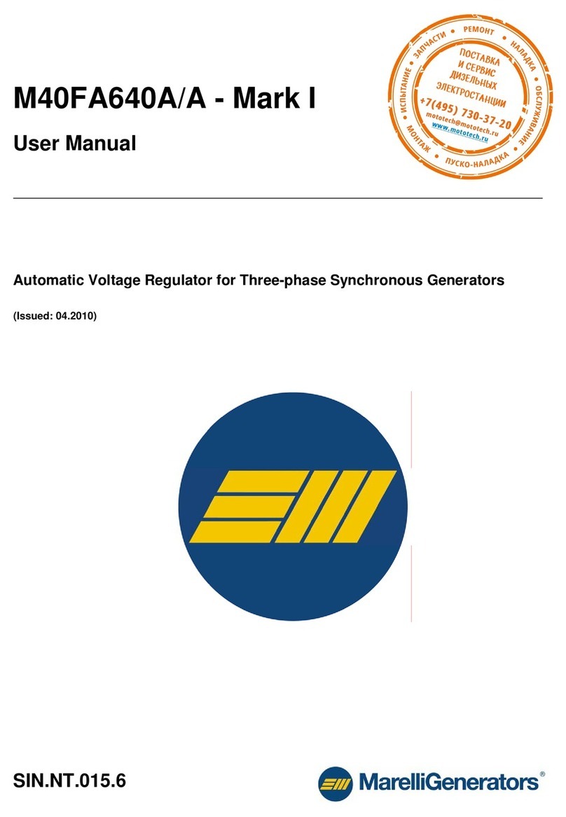 MarelliGenerators M40FA640A/A MARK I user manual