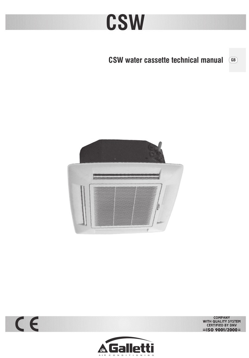 Galletti CSW Series Technical manual