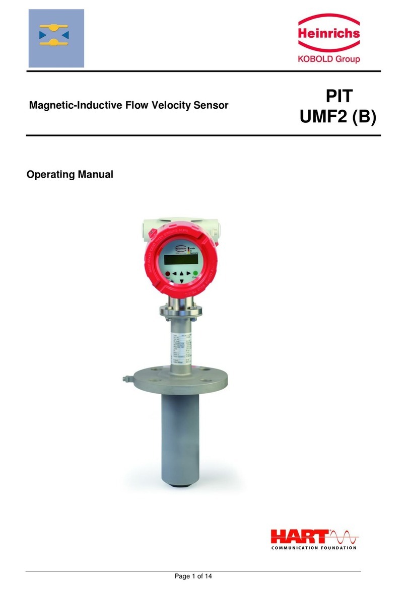 Heinrichs PIT Series operating manual