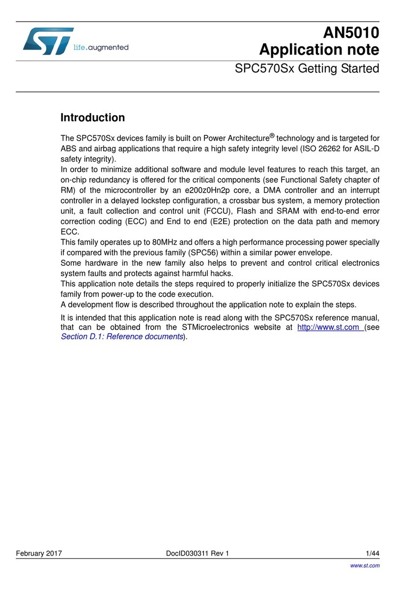 ST SPC570S Series Installation and operating instructions ST SPC570S Series Installation and operating instructions