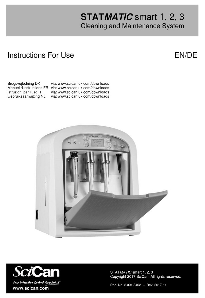 SciCan STATMATIC smart 2 Instructions for use SciCan STATMATIC smart 2 Instructions for use