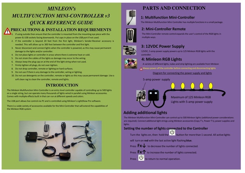 Minleon MINI-CONTROLLER v3 Quick reference guide
