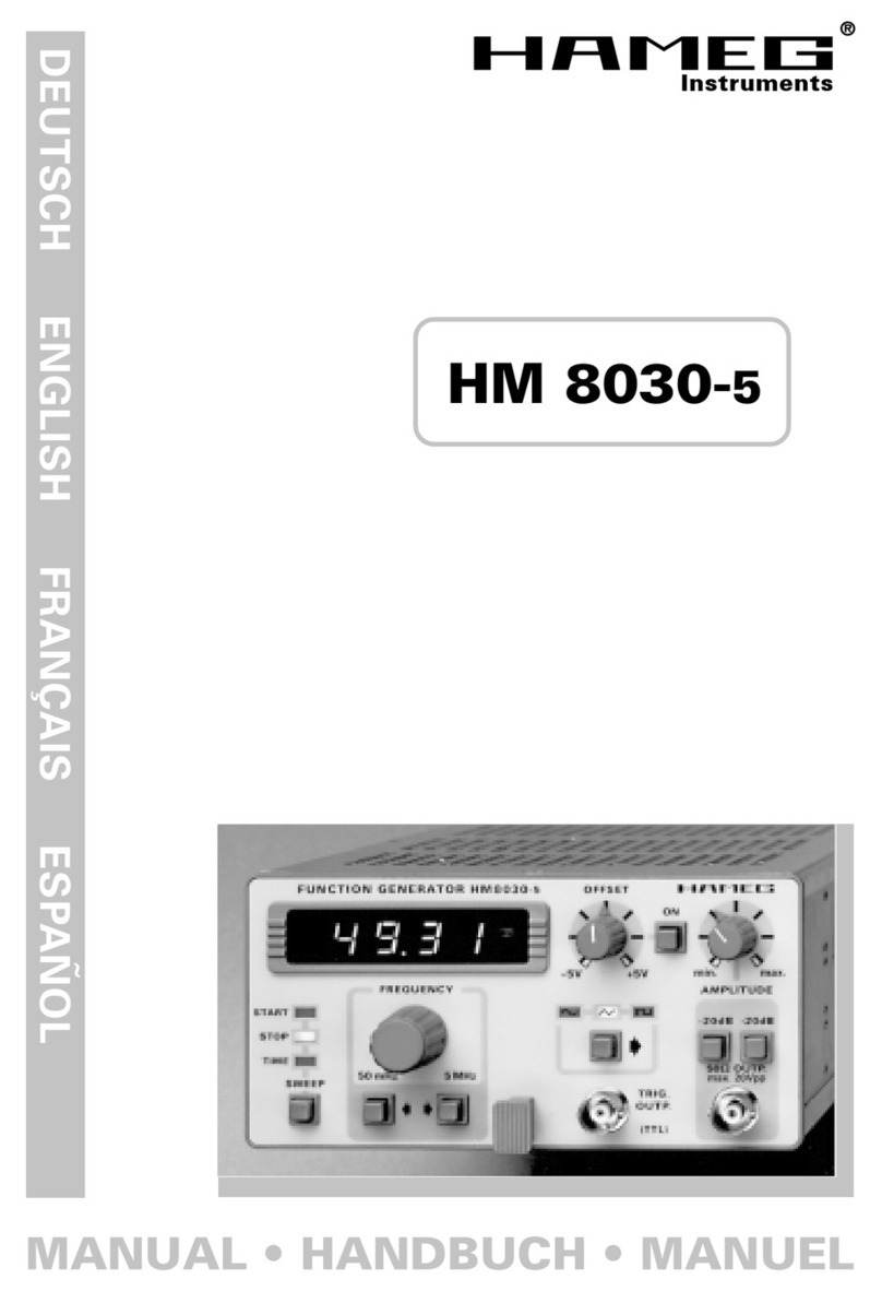 Hameg HM8001-2 manual Hameg HM8001-2 manual