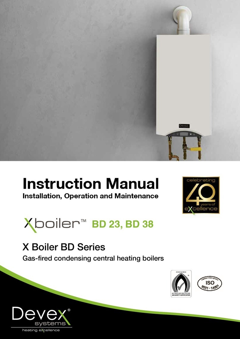 Devex X Boiler BD Series instruction manual