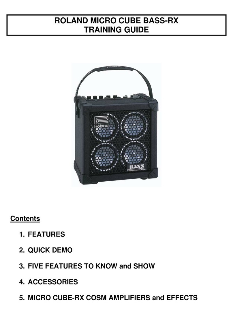 Roland MICRO CUBE BASS-RX Setup guide Roland MICRO CUBE BASS-RX Setup guide