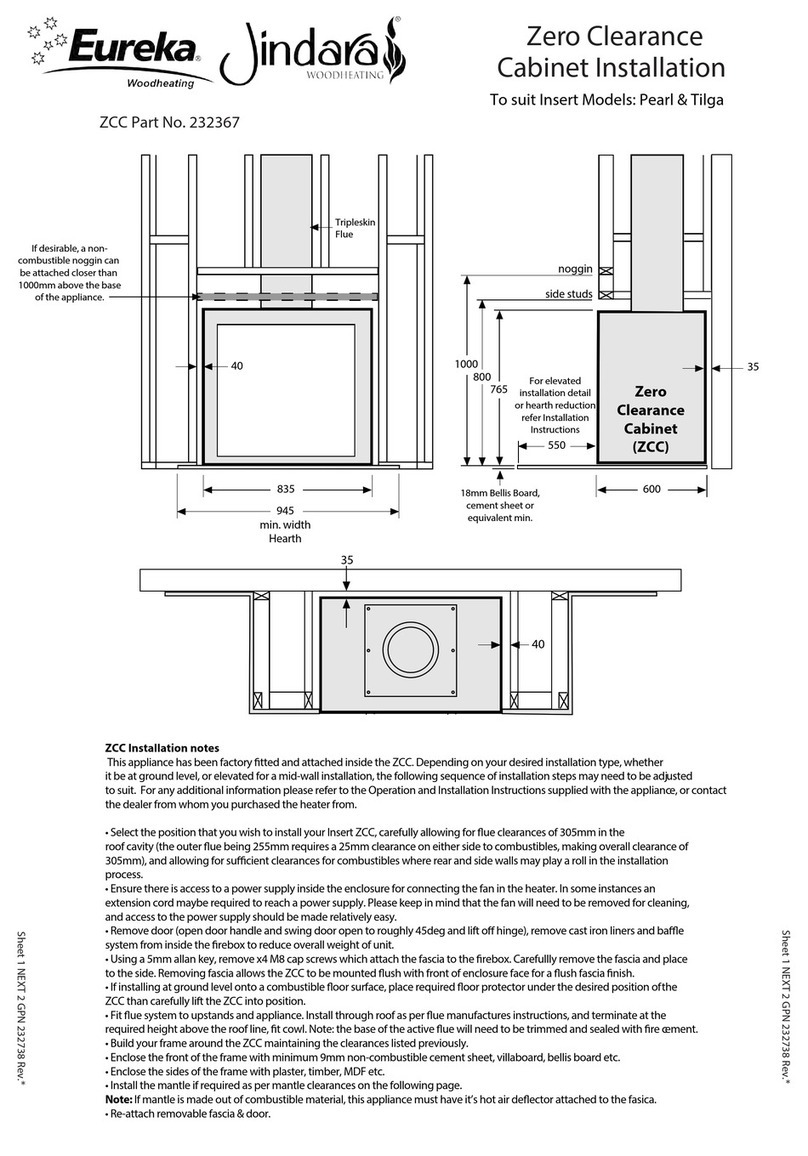 Eureka Jindara Installation notes