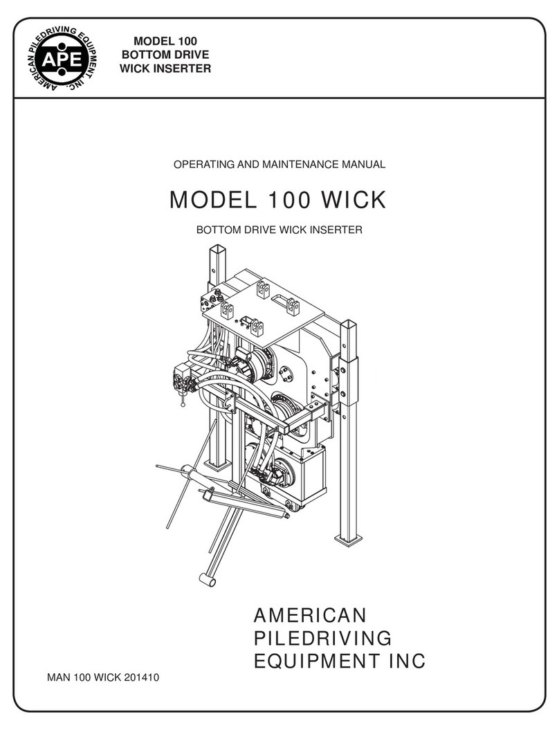 APE 100 WICK Operating and maintenance manual
