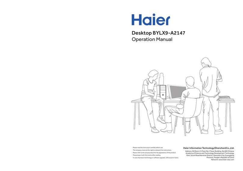 Haier BYLX9-A2147 Operation manual
