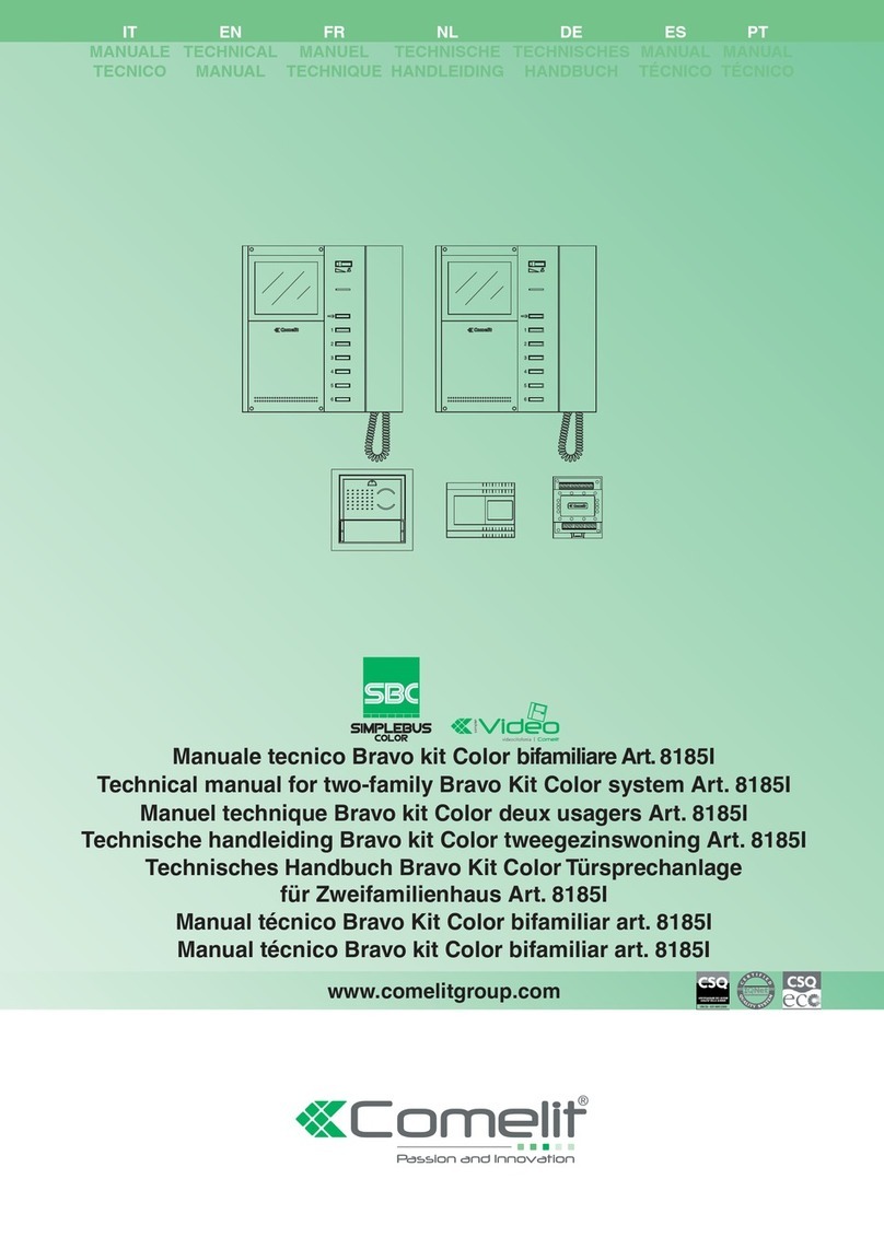 Comelit Bravo Color User manual