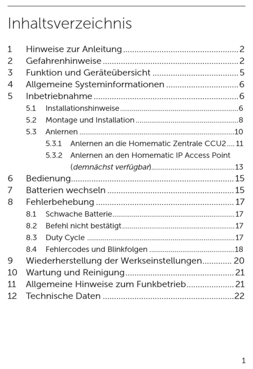 EQ3 HmIP-WGC User manual