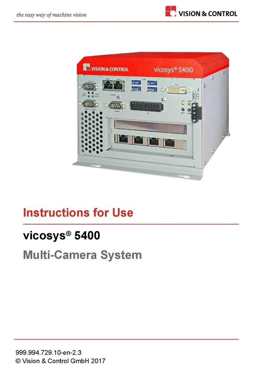 Vision & Control Vicosys 5400 Instructions for use
