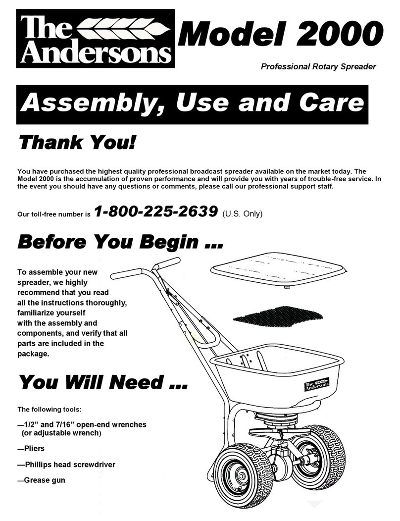 The Andersons 2000 Assembly, use and care manual