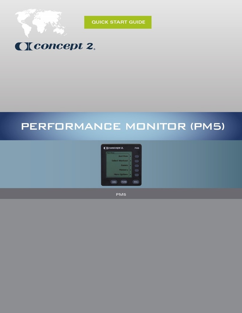 Concept2 PM5 User manual