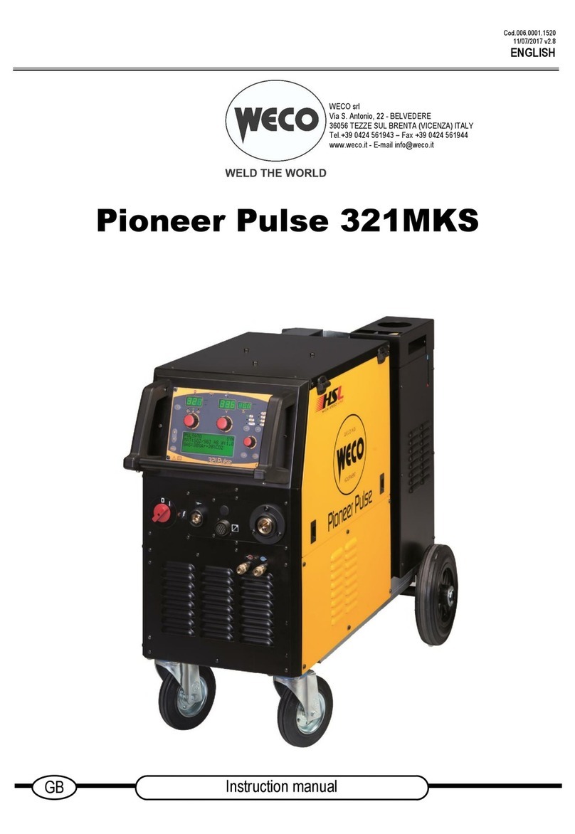 Weco Pioneer Pulse 321MKS instruction manual