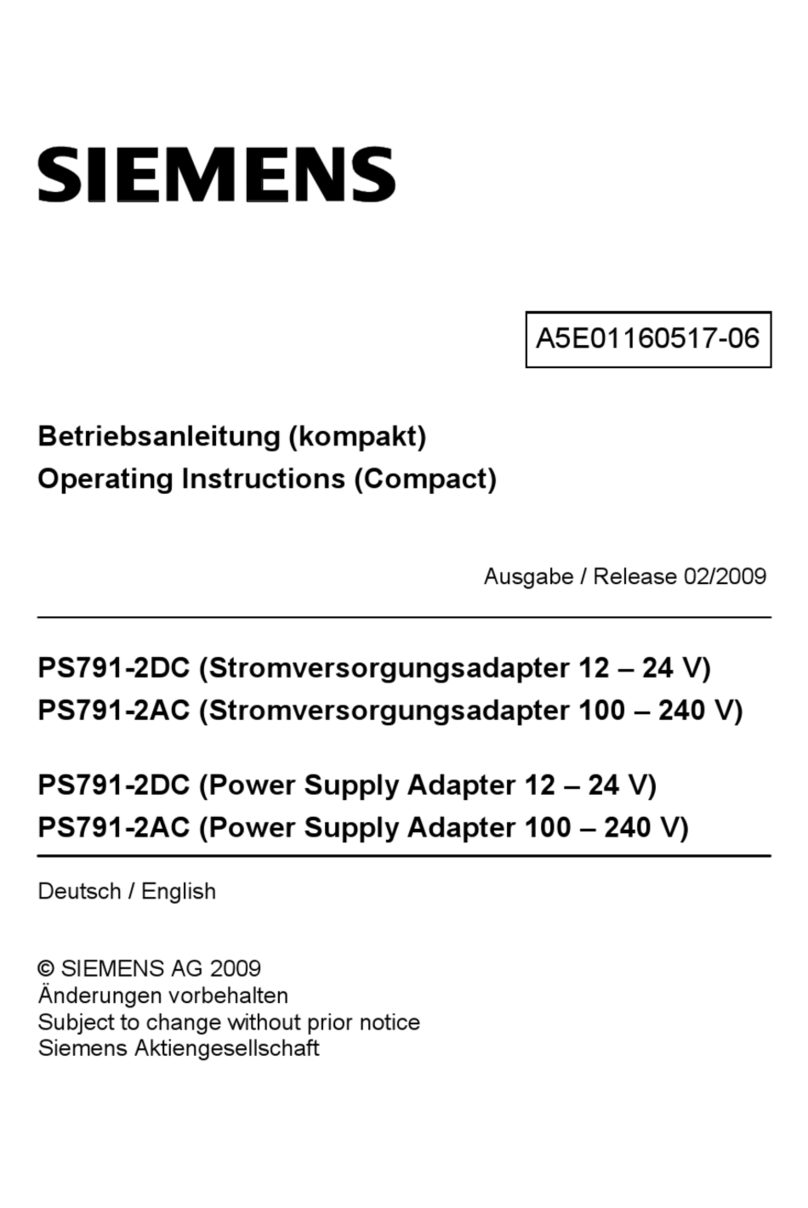 Siemens PS791-2AC User manual