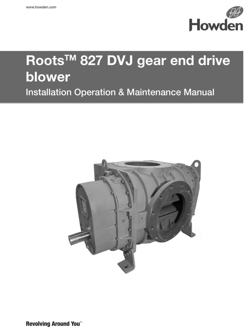 Howden Roots 827 DVJ Instruction manual
