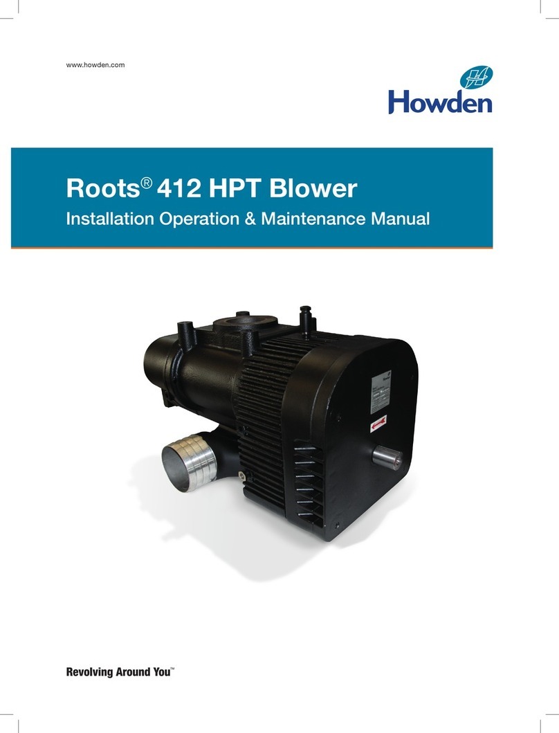 Howden Roots 412 HPT Installation, operation & maintenance manual