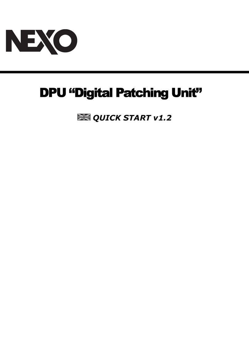 Nexo Digital Patching Unit quick start