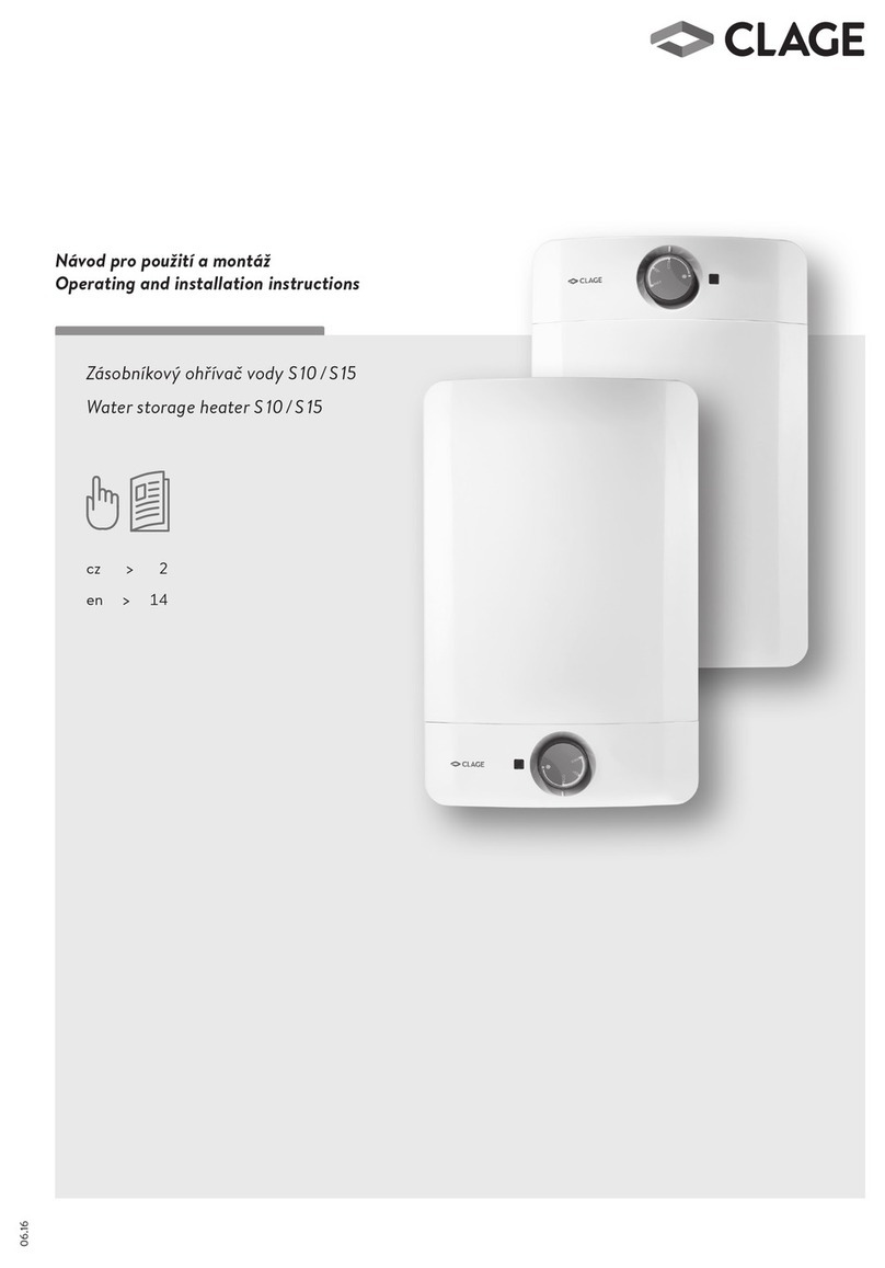 clage S 10 User manual